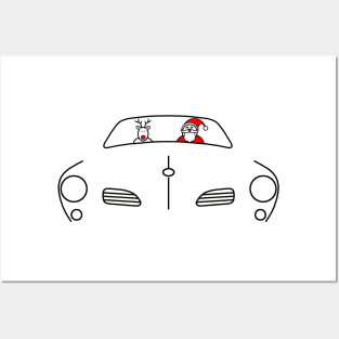 Karmann Ghia classic car Christmas special edition Posters and Art